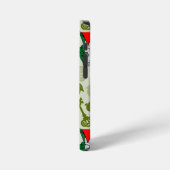 Victory Sign Hand Resistance Red Triangle Symbol iPhone Hoesje (Linkerkant)