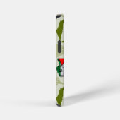 Victory Sign Hand Resistance Red Triangle Symbol iPhone Hoesje (Rechterkant)