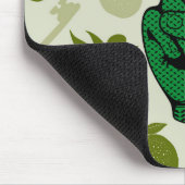 Victory Sign Hand Resistance Red Triangle Symbol Muismat (Hoek)