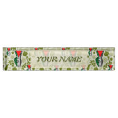 Victory Sign Hand Resistance Red Triangle Symbol Naambordje (Voorkant)