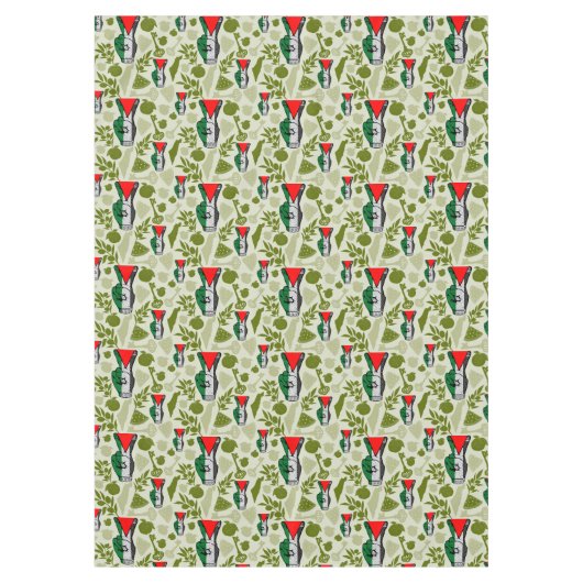 Victory Sign Hand Resistance Red Triangle Symbol Tafelkleed (Voorkant)