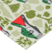 Victory Sign Hand Resistance Red Triangle Symbol Tafelkleed (Gekanteld)