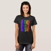 Victory sign peace symbool Treehugger Hippie Goa A T-shirt (Voorkant volledig)