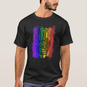 Victory sign peace symbool Treehugger Hippie Goa A T-shirt