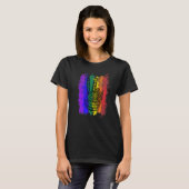 Victory sign peace symbool Treehugger Hippie Goa A T-shirt (Voorkant volledig)