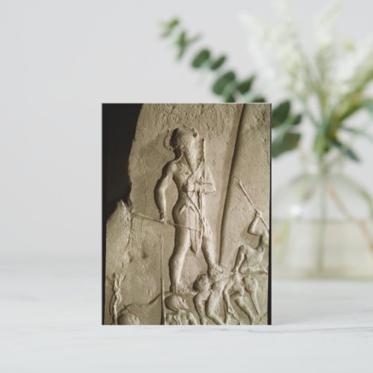 Victory Stele van Naram-Sin Briefkaart (Staand voorkant)