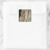 Victory Stele van Naram-Sin Vierkante Sticker (Tas)