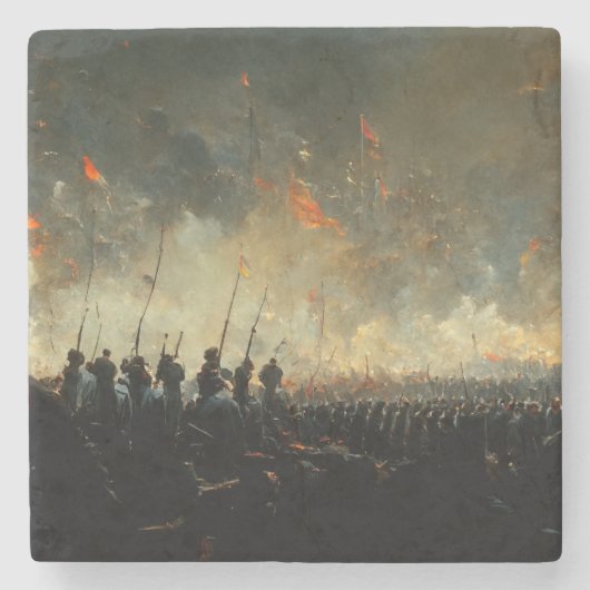 Victory Stenen Onderzetter (Voorkant)