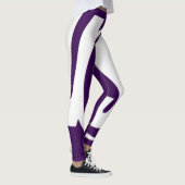 Victory Stride Leggings in wit en Paarse kleuren (Rechts)