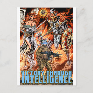 Victory Through Intelligence van Al Rio Briefkaart