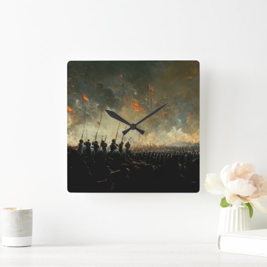 Victory Vierkante Klok (Huis)