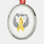 Victory Wings - Kinderkanker Metalen Ornament (Links)