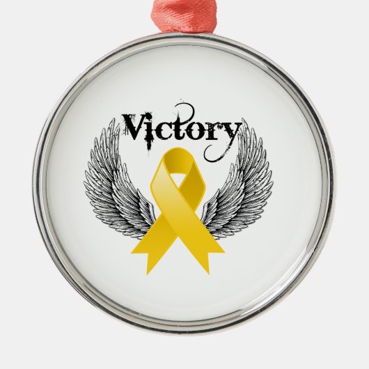 Victory Wings - Kinderkanker Metalen Ornament (Voorkant)