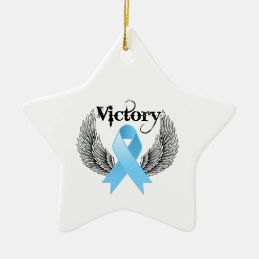 Victory Wings - Prostaatkanker Keramisch Ornament (Voorkant)