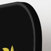 Victory Wreath Monogram en naam BlackBG Pickleball Paddle (Links Detail)