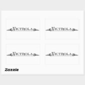 Victrola Rechthoekige sticker (Vel)