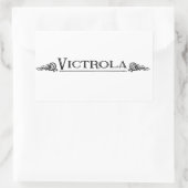 Victrola Rechthoekige sticker (Tas)