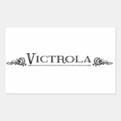 Victrola Rechthoekige sticker (Voorkant)