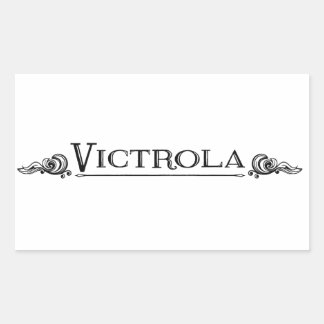 Victrola Rechthoekige sticker