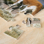 Vicuna in het nationaal park Lauca met een hoge si Legpuzzel (Zijkant)