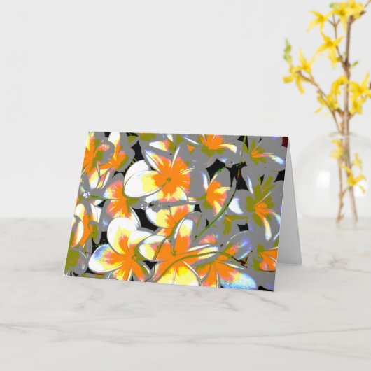 vid bouquet kaart (Gele Bloem)