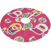 vid face mask santa tree kerstboom rok (Gekanteld)