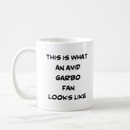 vid garbo fan koffiemok (Links)