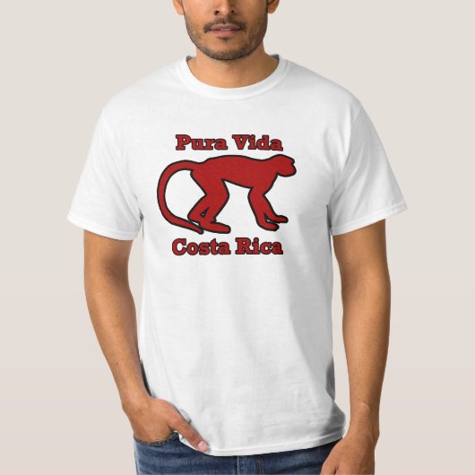 Vida Costa Rica Monkey T-shirt (Voorkant)