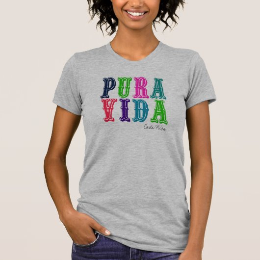 Vida Costa Rica T-shirt voor dames (Voorkant)