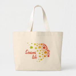 Vida de las estaciones grote tote bag