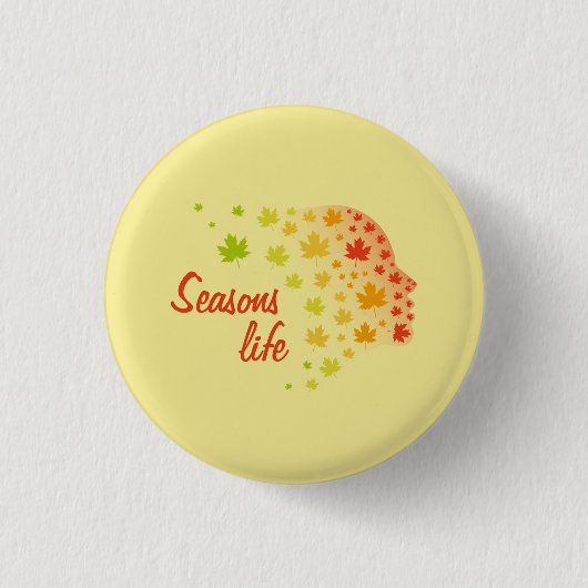 Vida de las estaciones ronde button 3,2 cm (Voorkant)