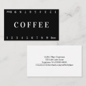 Vida Double Number Loyalty Coffee Punch Card (Voorkant / Achterkant)