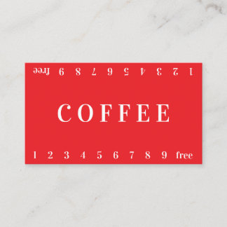 Vida Double Number Loyalty Coffee Punch-Card