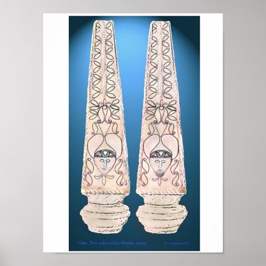 Vidar Flame-kolom Poster (Voorkant)