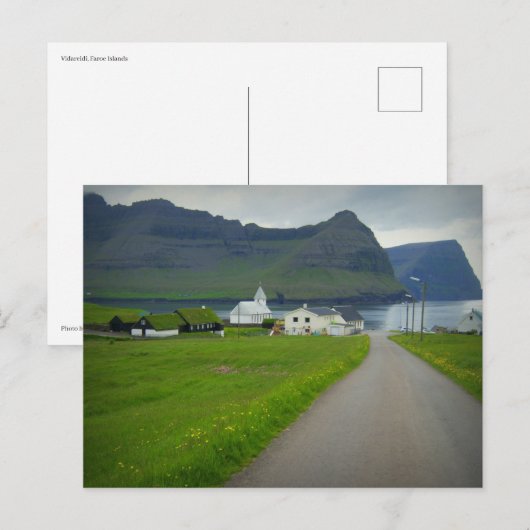Vidareidi, Faeröer Briefkaart (Voorkant / Achterkant)