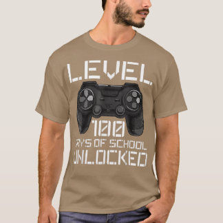 Video 100th Day Of School For Gamer Boys Ki T-shirt