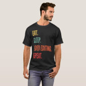 Video bewerken Eat Sleep Video bewerken Herhalen T-shirt (Voorkant volledig)
