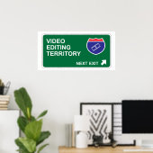 Video Bewerken Volgende afsluiten Poster (Thuiskantoor)