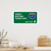 Video Bewerken Volgende afsluiten Poster (Keuken)