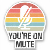 Video Call, You're On Mute, You're On Mute Sticker (Voorkant)