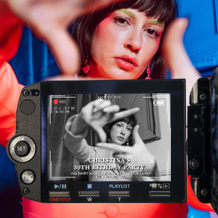 Video Camera Foto 30ste Verjaardagsfeest Kaart