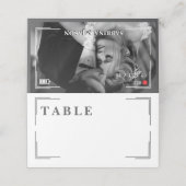 Video Camera Foto Hoek Rand Wedding Plaatskaartje (Buitenkant ongevouwen)