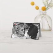 Video Camera Foto Hoek Rand Wedding Plaatskaartje (Achterkant)