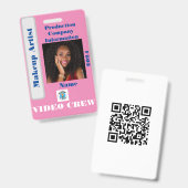 Video Crew Badge (Voor- en achterkant)