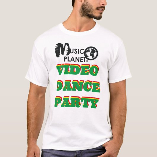 VIDEO DANCE PARTY TV MANNEN T-SHIRT (Voorkant)