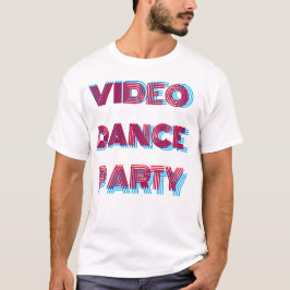 VIDEO DANCE PARTY TV MANNEN T-SHIRT