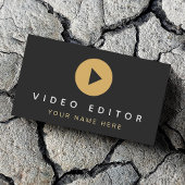 Video-editor Filmmaker Play Button Social Media Visitekaartje