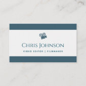Video Editor Filmmaker Productie Director Blauwgro Visitekaartje (Voorkant)