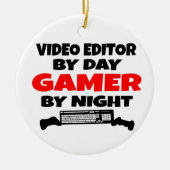Video-editor Gamer Keramisch Ornament (Voorkant)