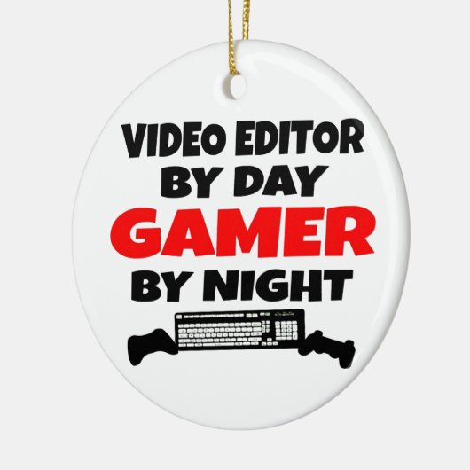Video-editor Gamer Keramisch Ornament (Links)